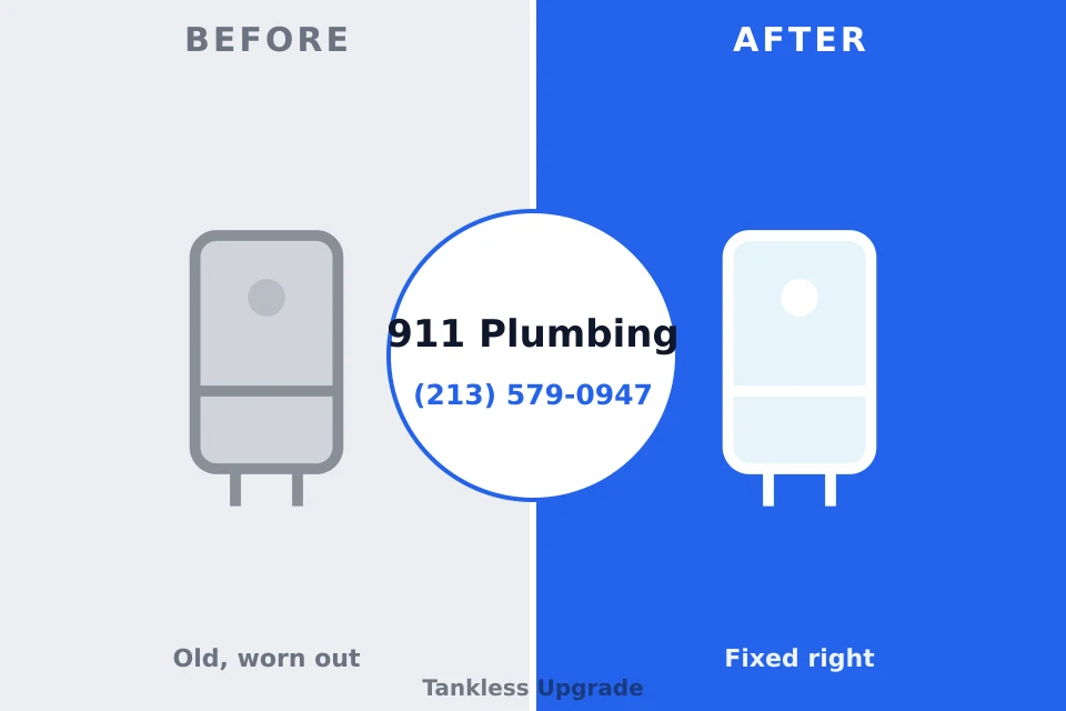 Before and after: plumbing company Auburn, IN